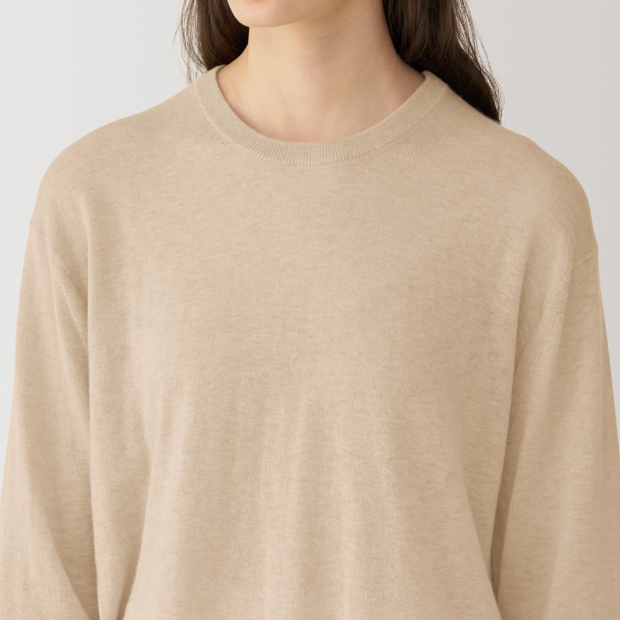 Labo Women's Natural Cashmere Crewneck Sweater - Image 5