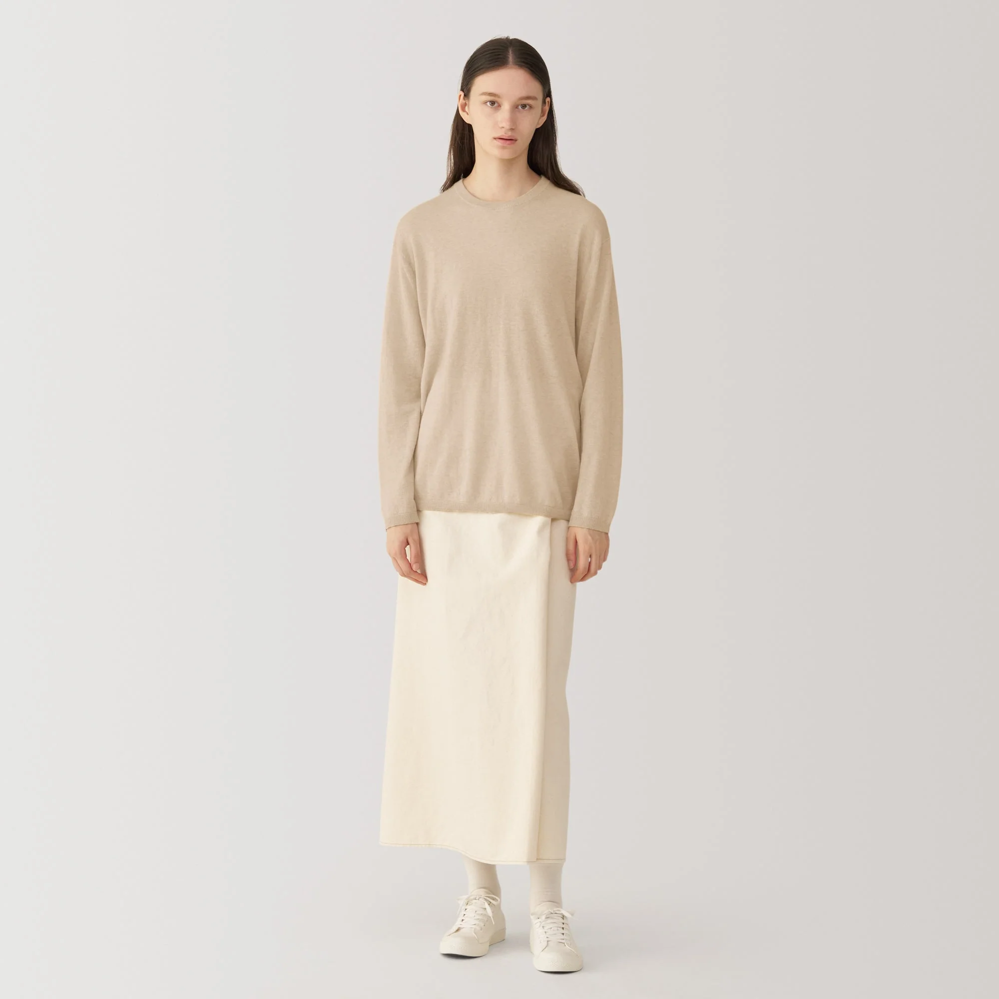 Labo Women's Natural Cashmere Crewneck Sweater - Image 6