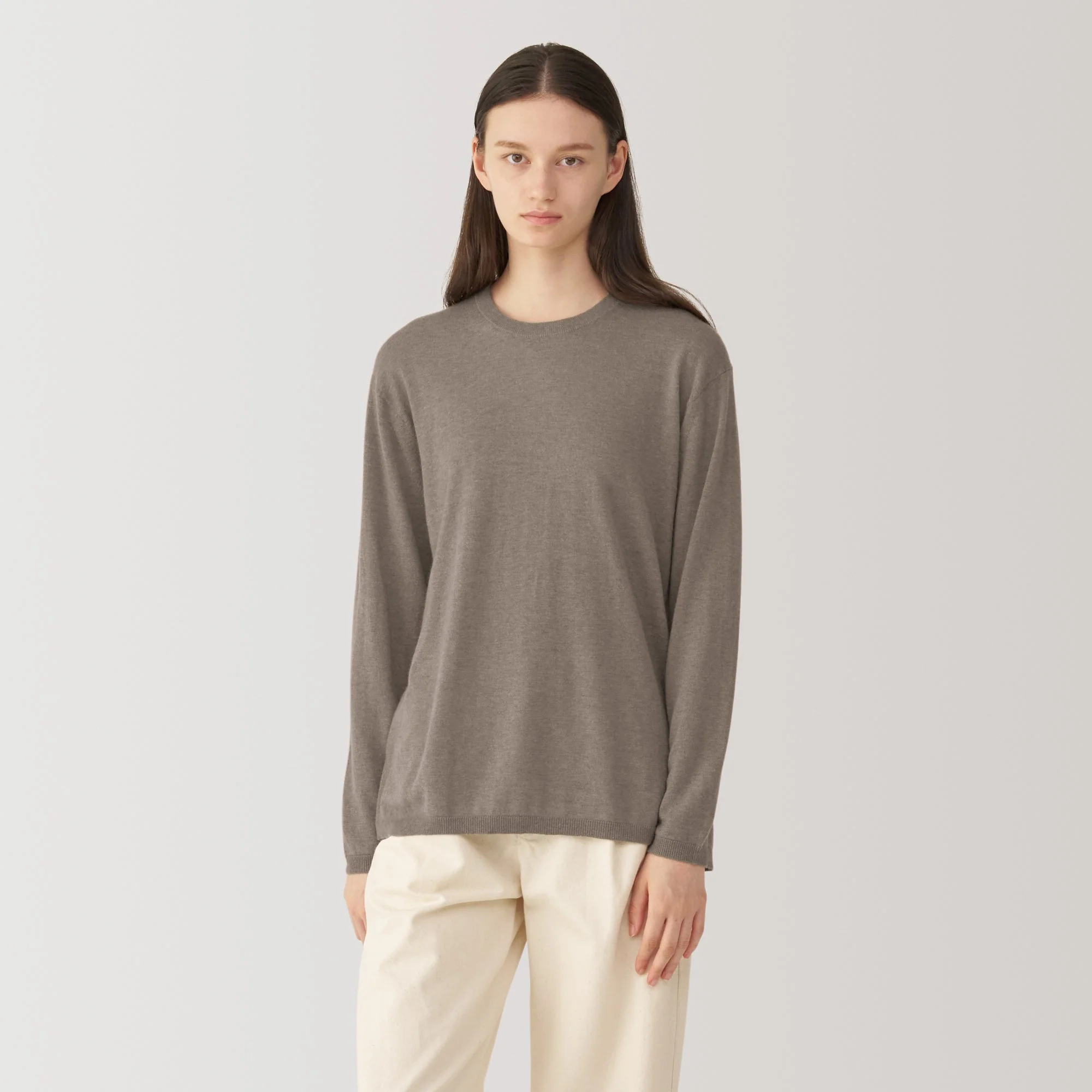 Labo Women's Natural Cashmere Crewneck Sweater - Image 9