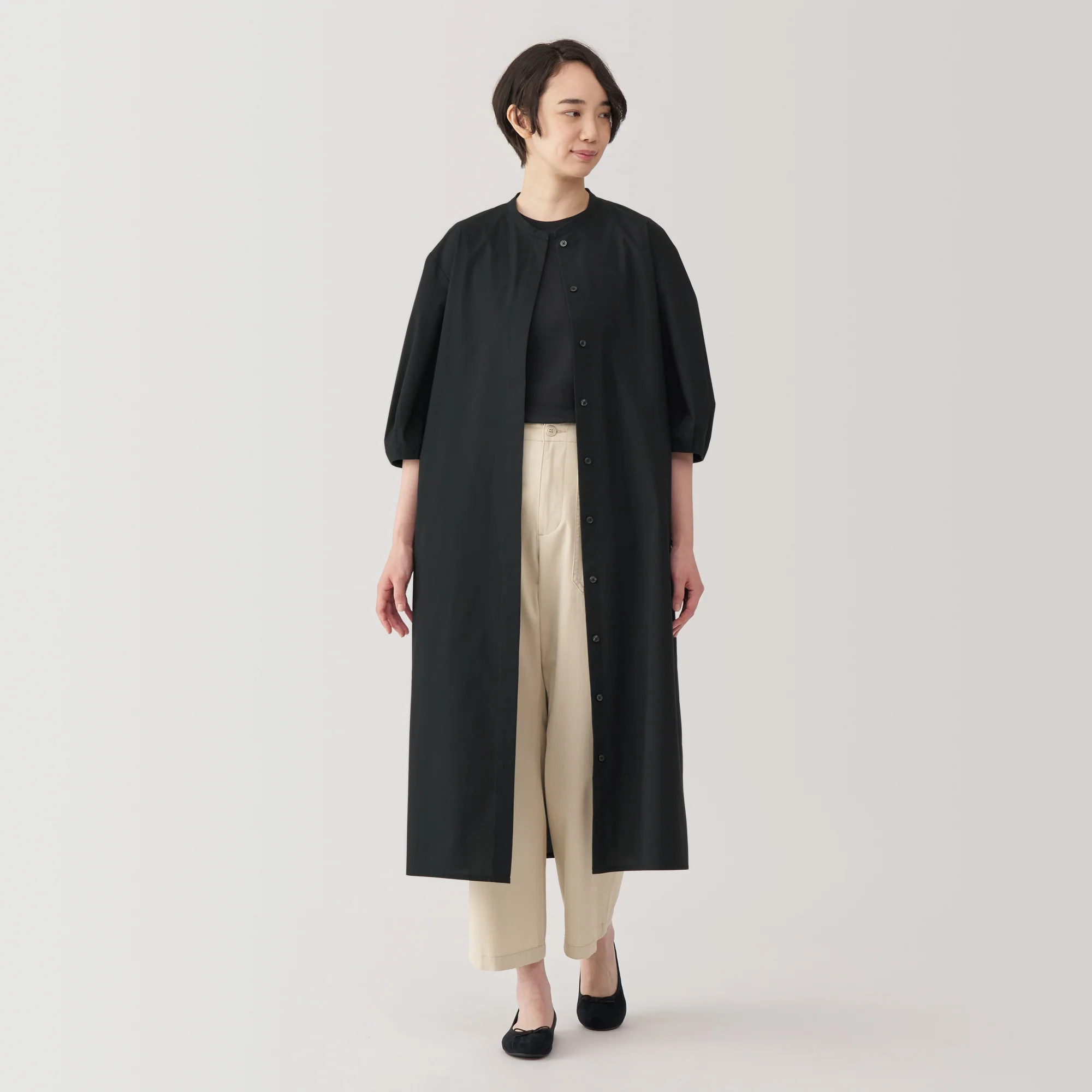 Women's Quick Dry Broadcloth 3/4 Sleeve Dress