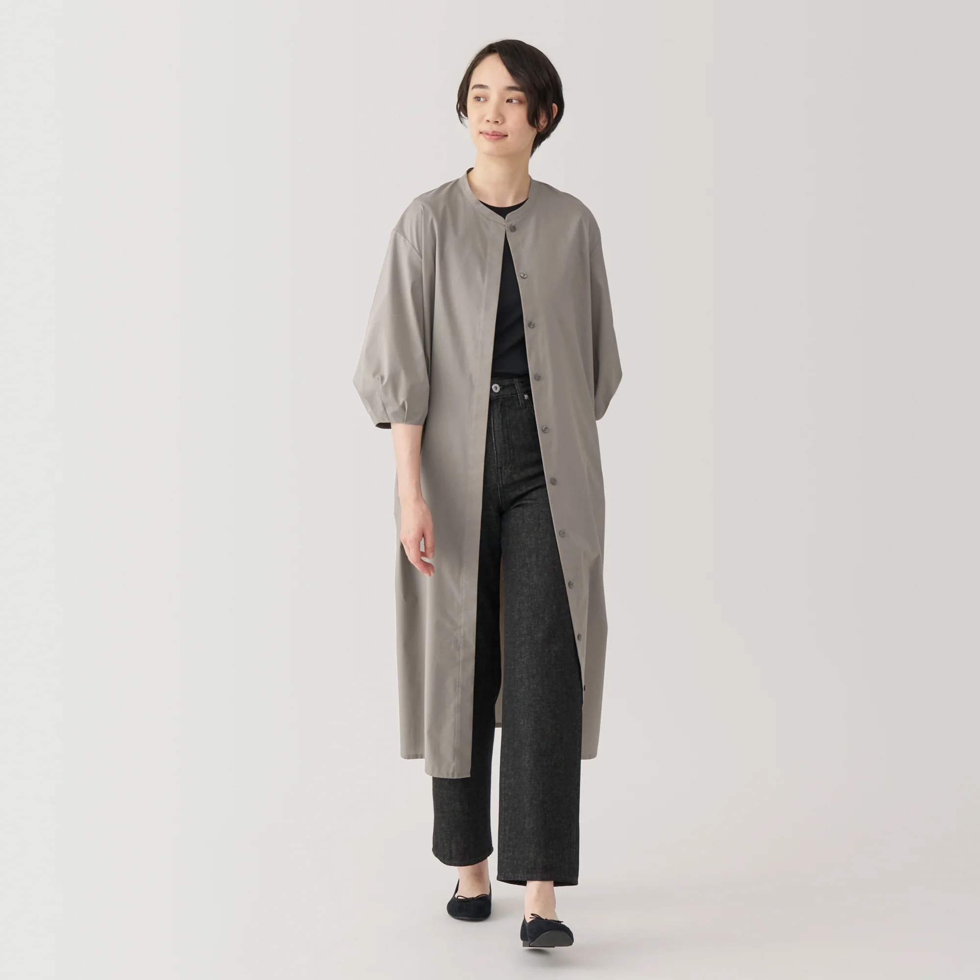 Women's Quick Dry Broadcloth 3/4 Sleeve Dress - Image 13