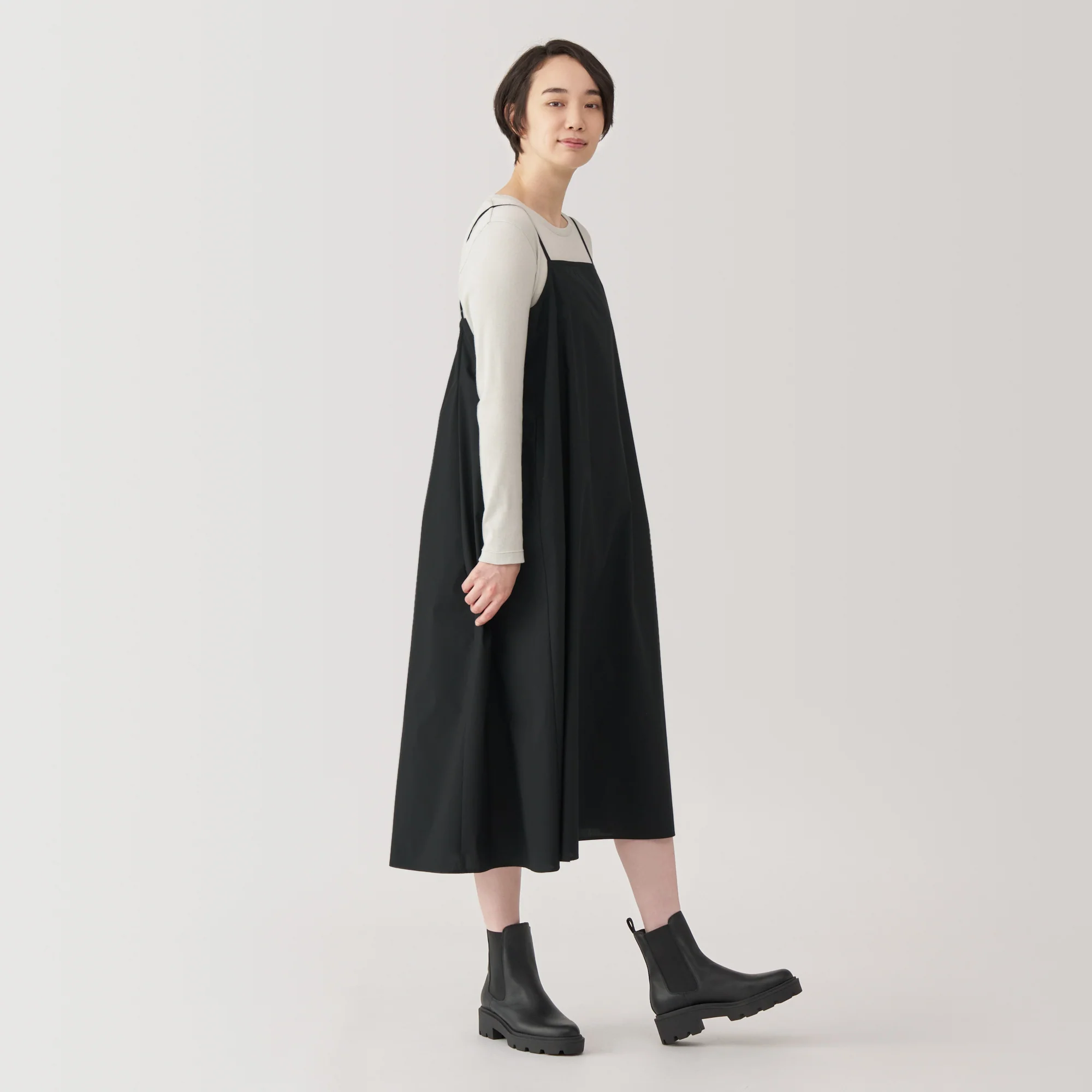 Women's Quick Dry Broadcloth Patterned Camisole Dress