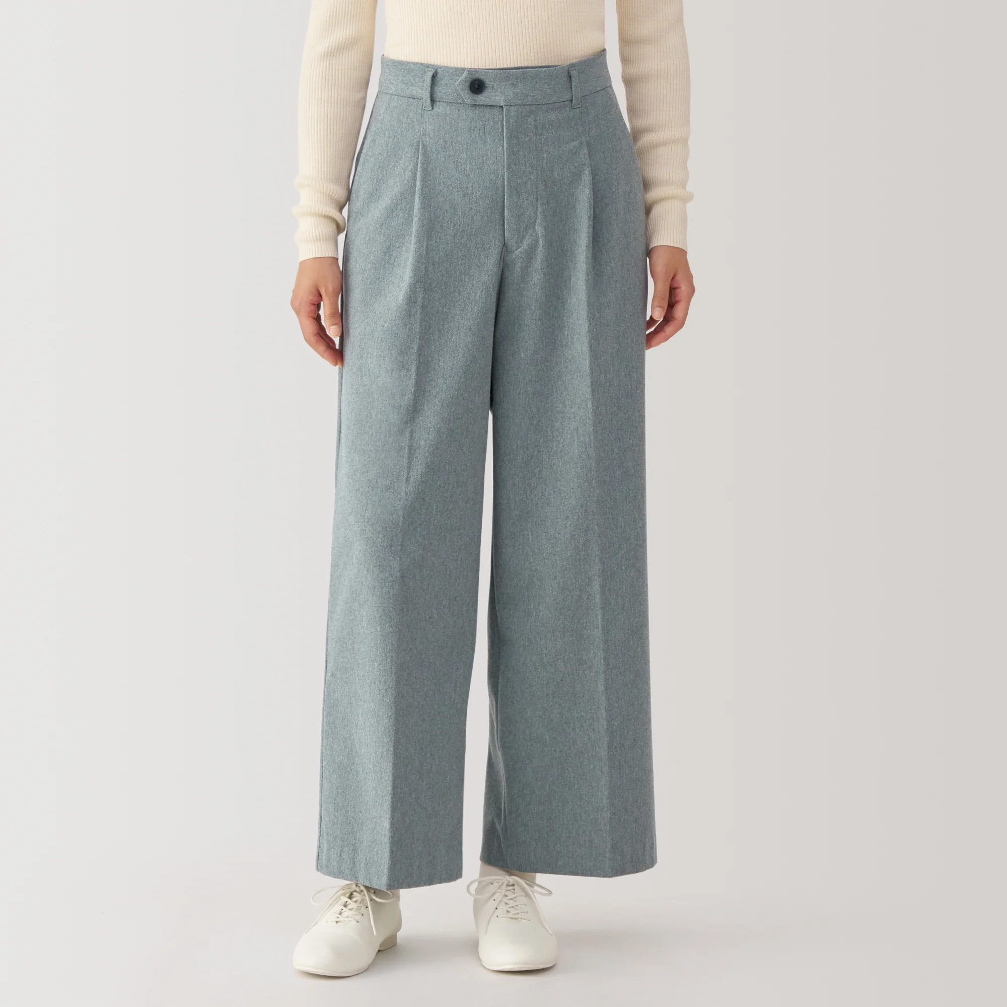 Women's Stretch Brushed Darted Wide Pants - Image 13