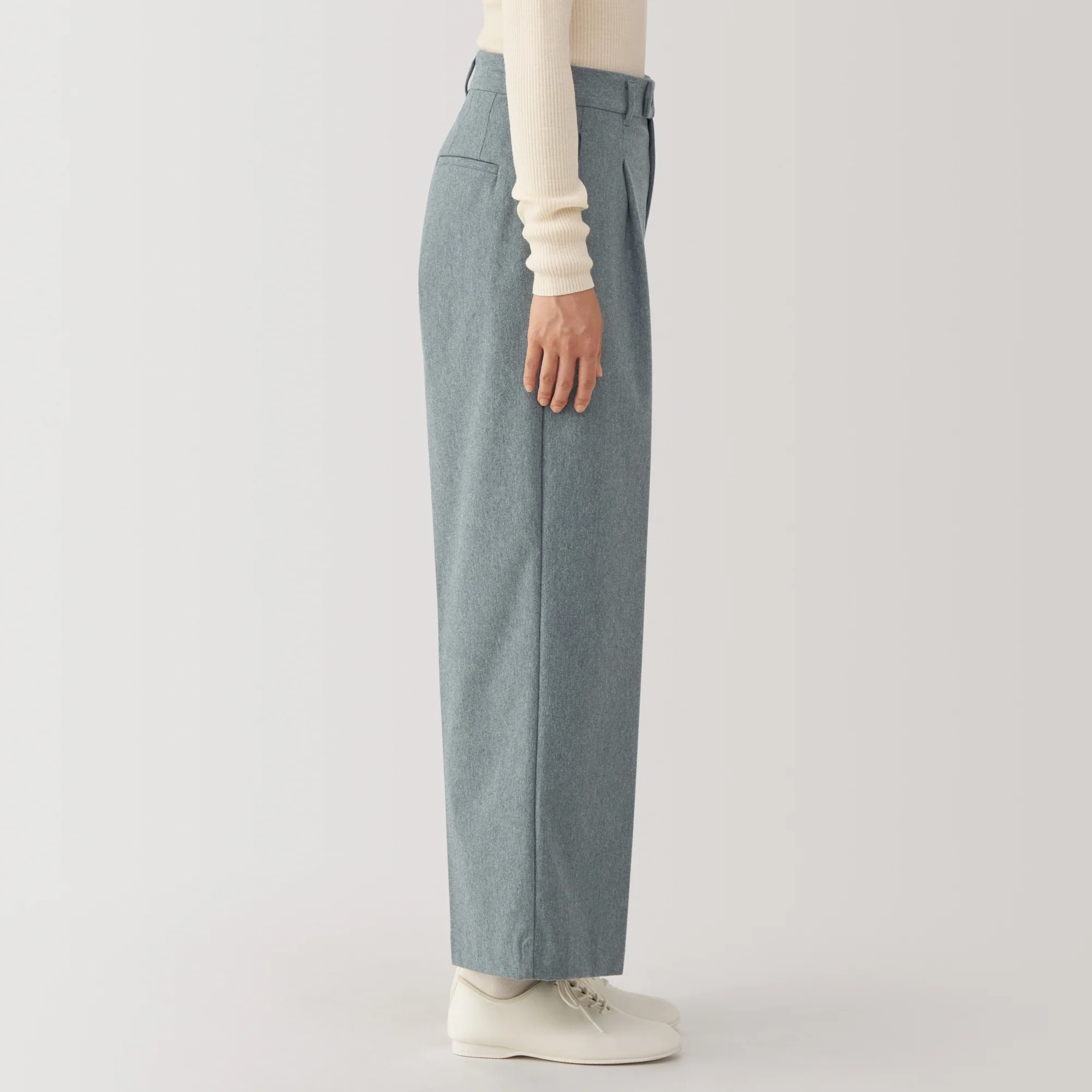 Women's Stretch Brushed Darted Wide Pants - Image 15
