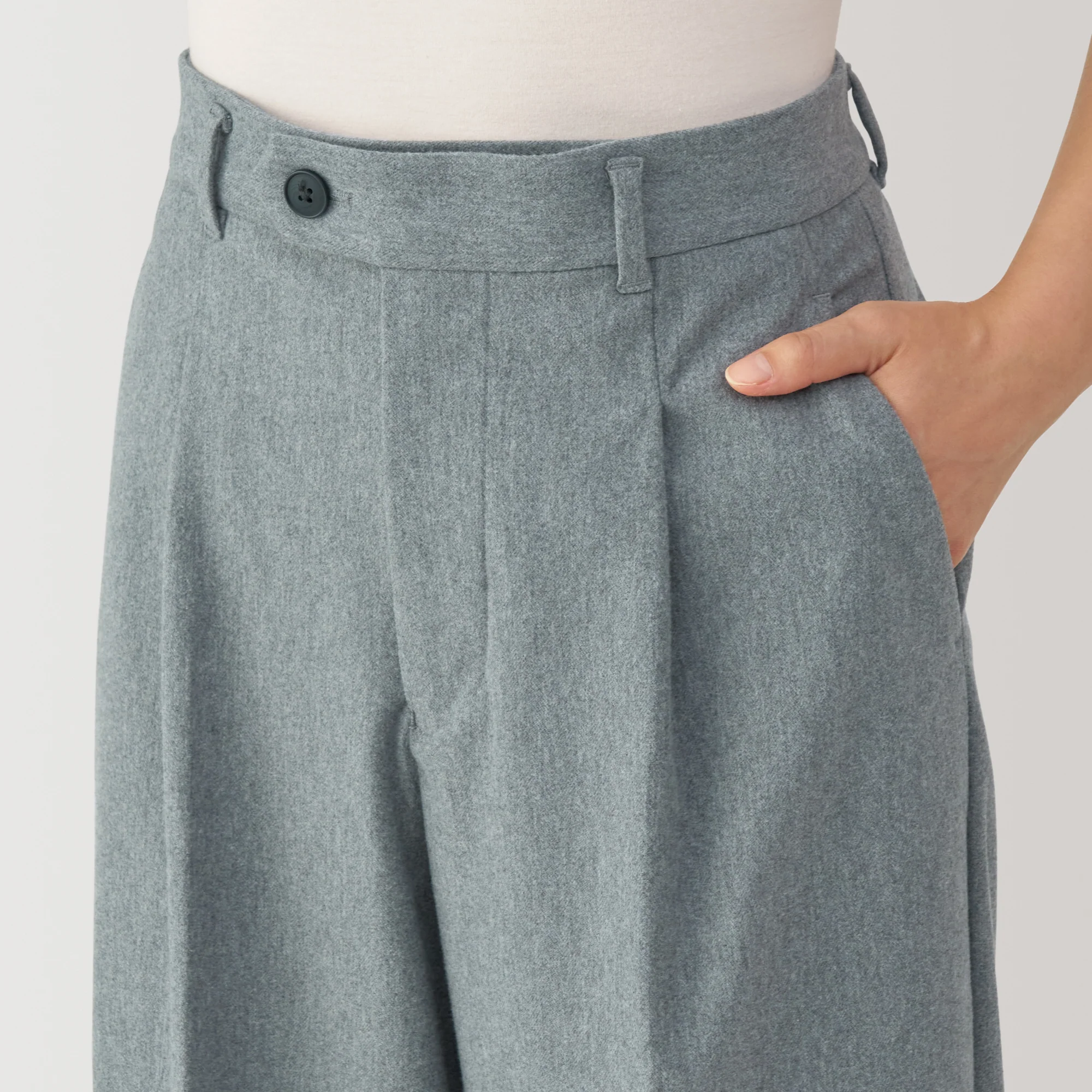 Women's Stretch Brushed Darted Wide Pants - Image 17