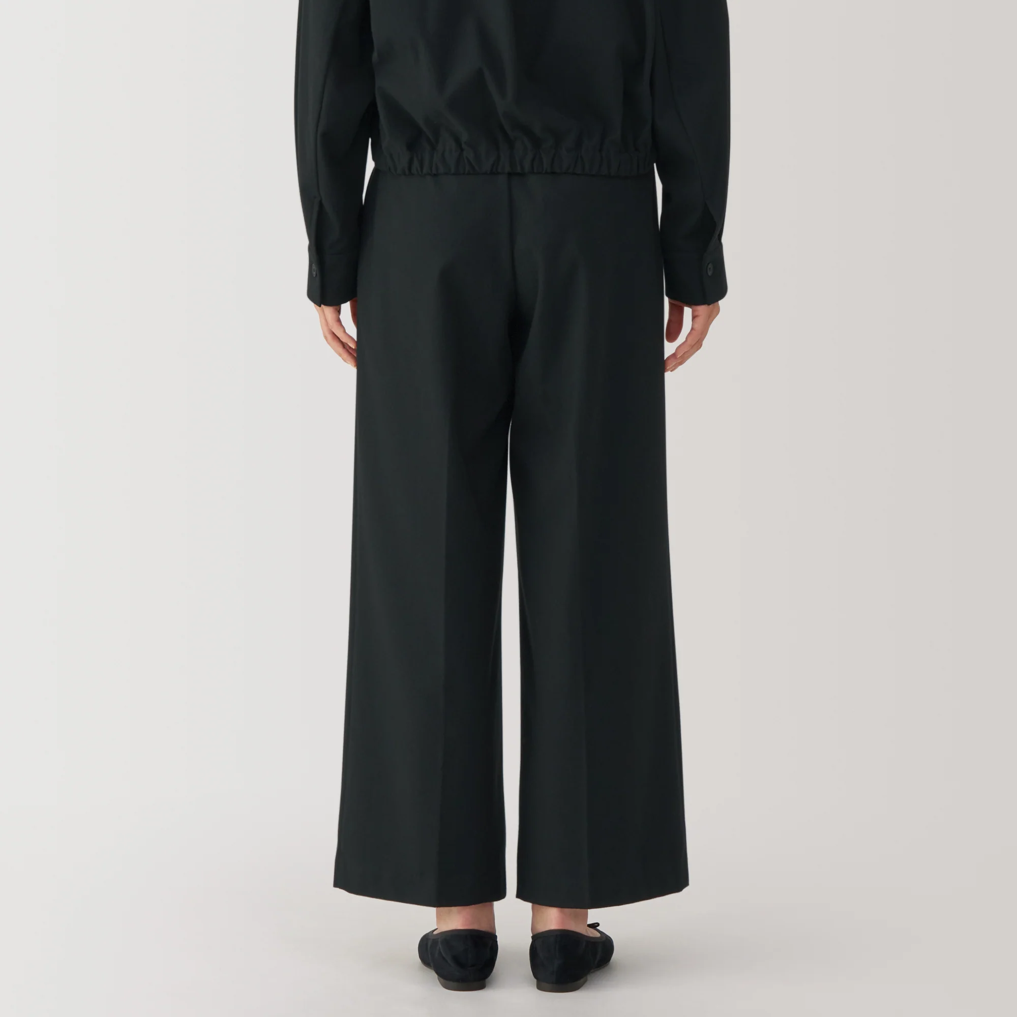Women's Stretch Brushed Darted Wide Pants - Image 26