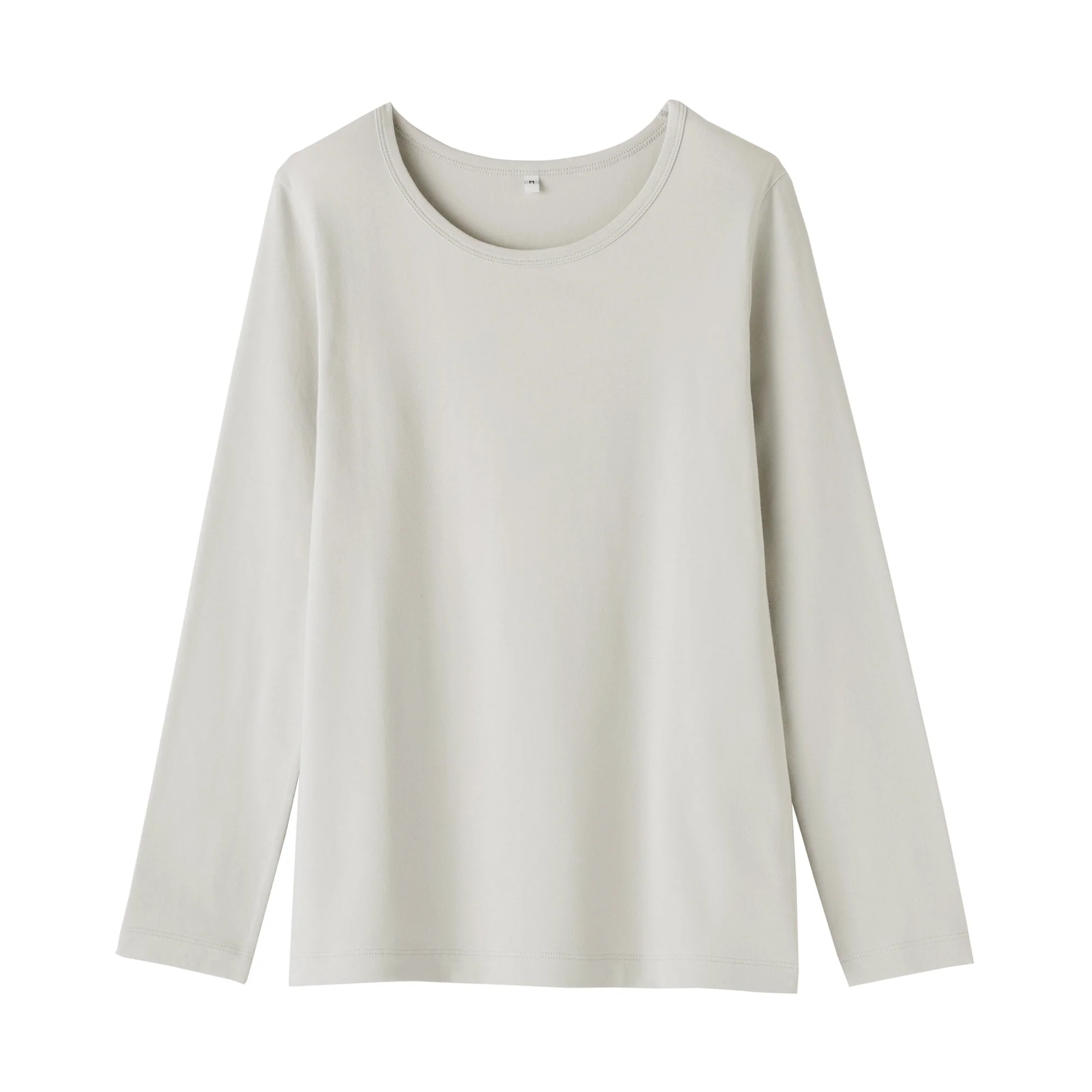 Women's Stretch Ribbed Crew Neck Long Sleeve T-Shirt - Image 29