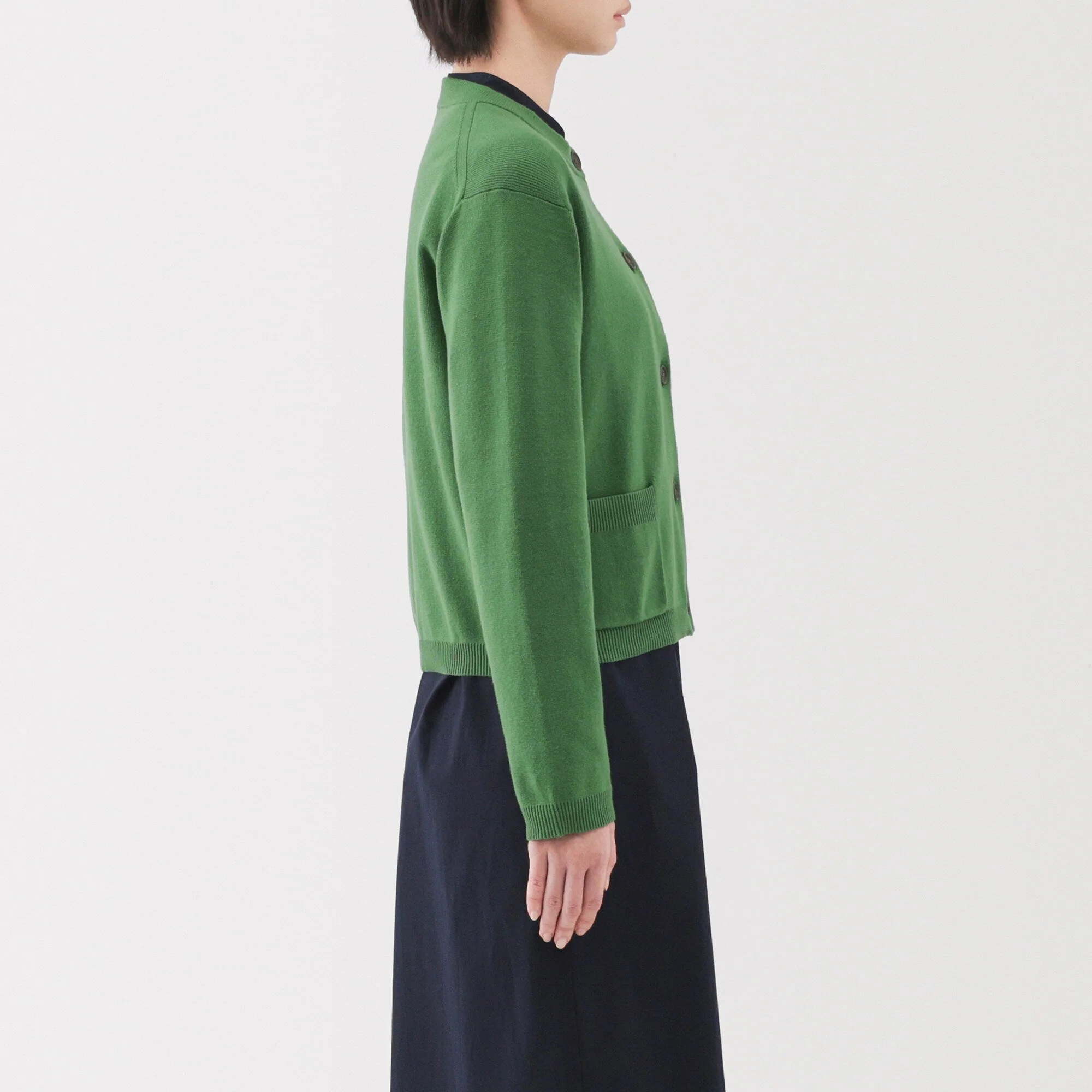 Women's Washable Crew Neck Cardigan - Image 5
