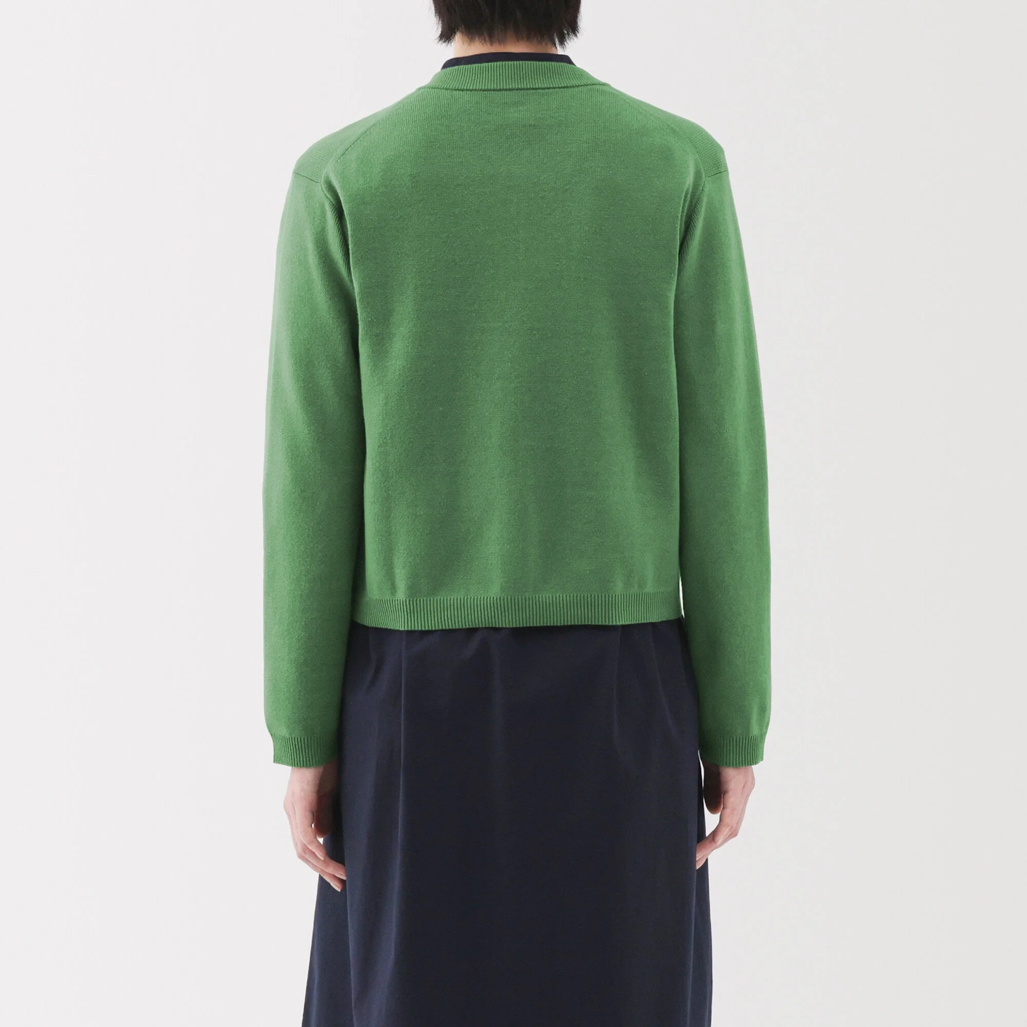 Women's Washable Crew Neck Cardigan - Image 6