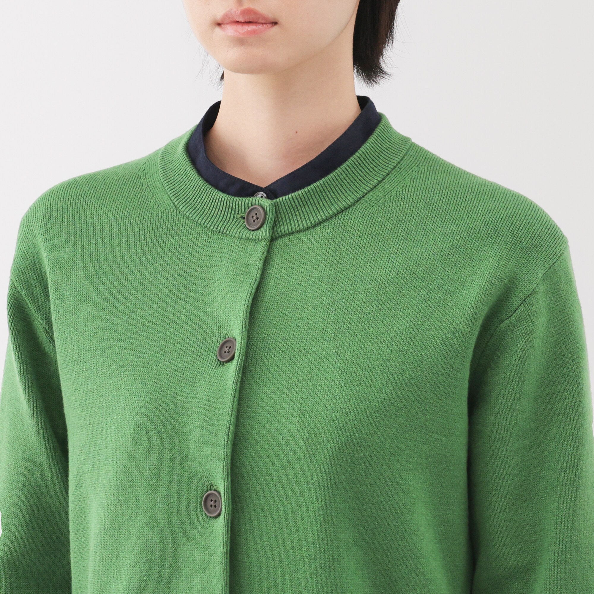 Women's Washable Crew Neck Cardigan - Image 7