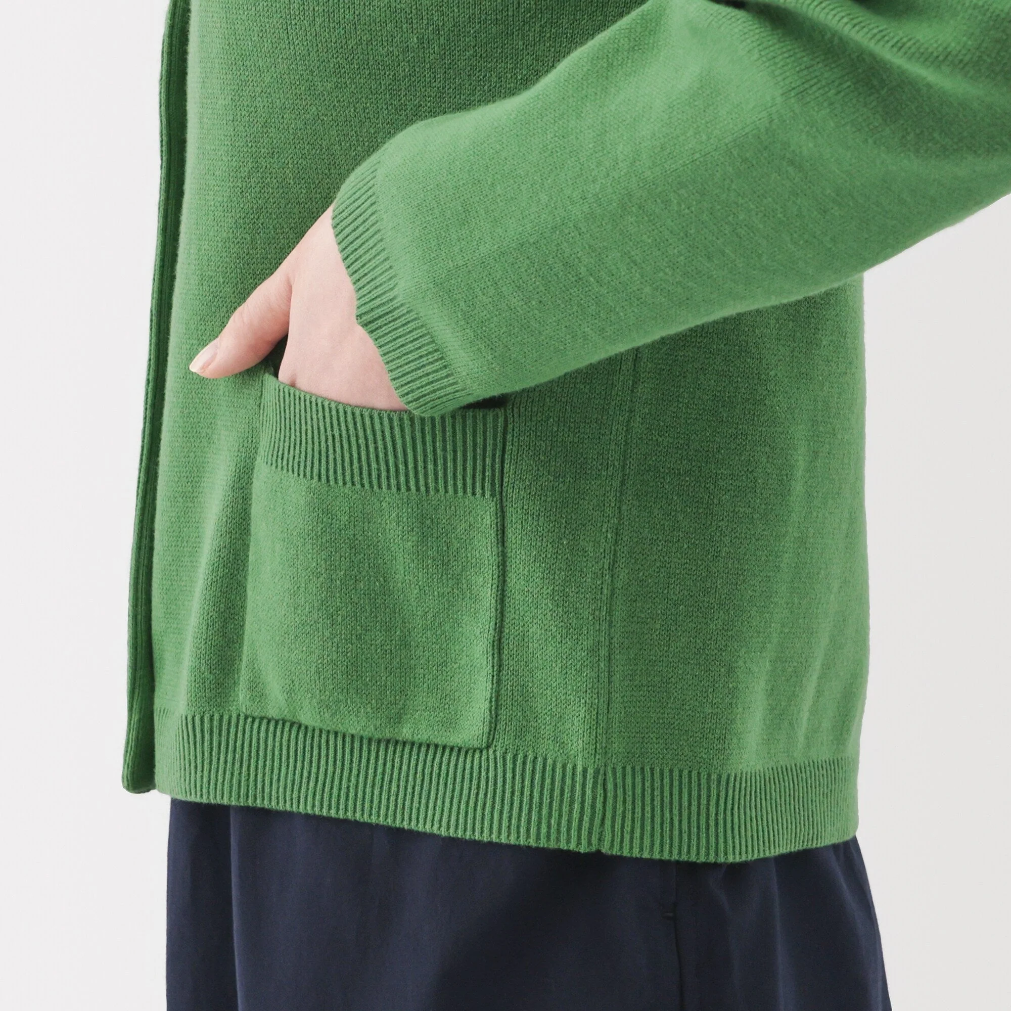 Women's Washable Crew Neck Cardigan - Image 8