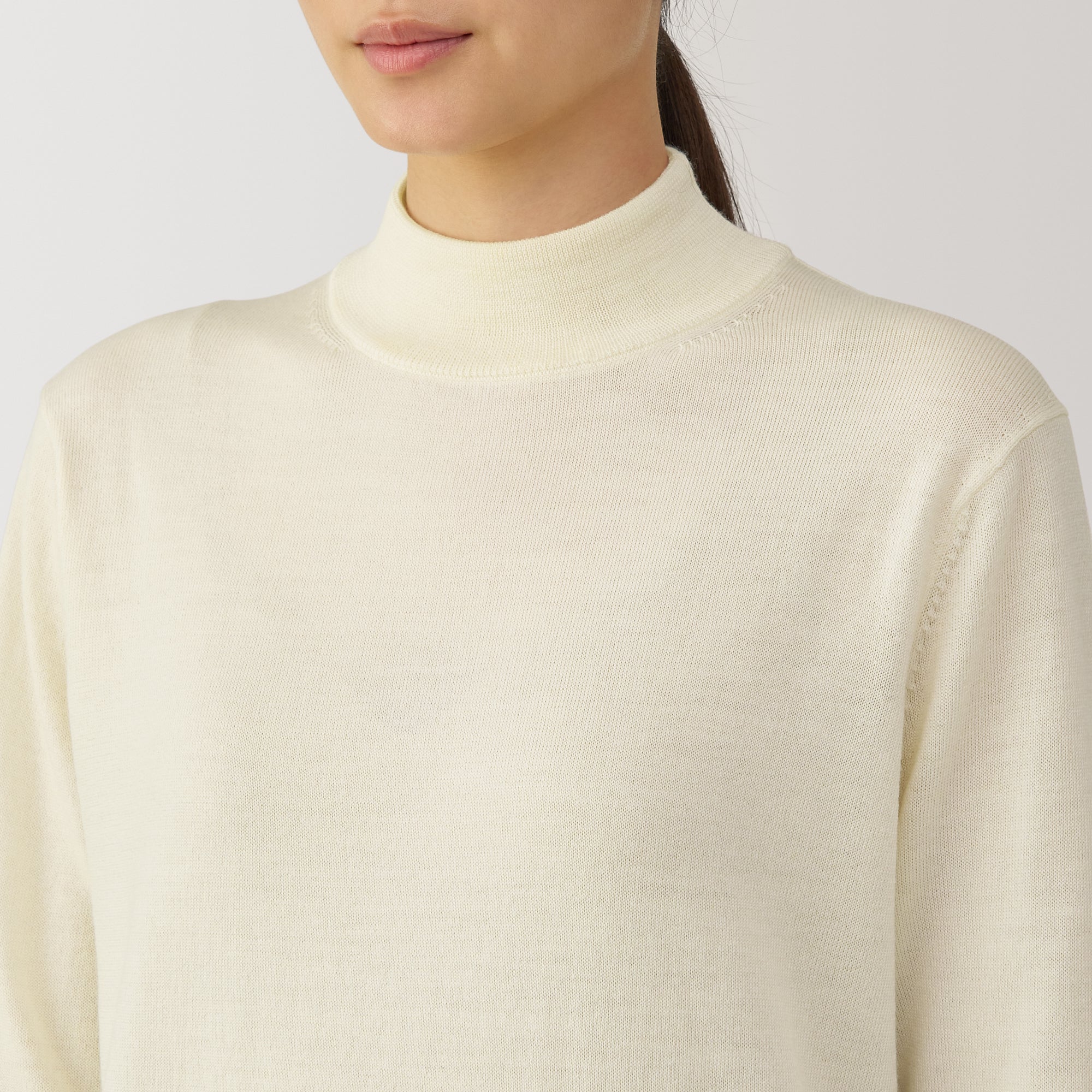 Women's Washable High-Gauge High Neck Sweater - Image 21