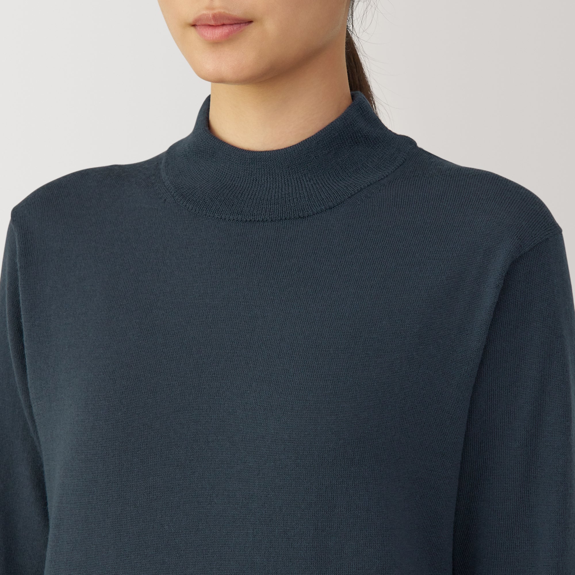 Women's Washable High-Gauge High Neck Sweater - Image 28