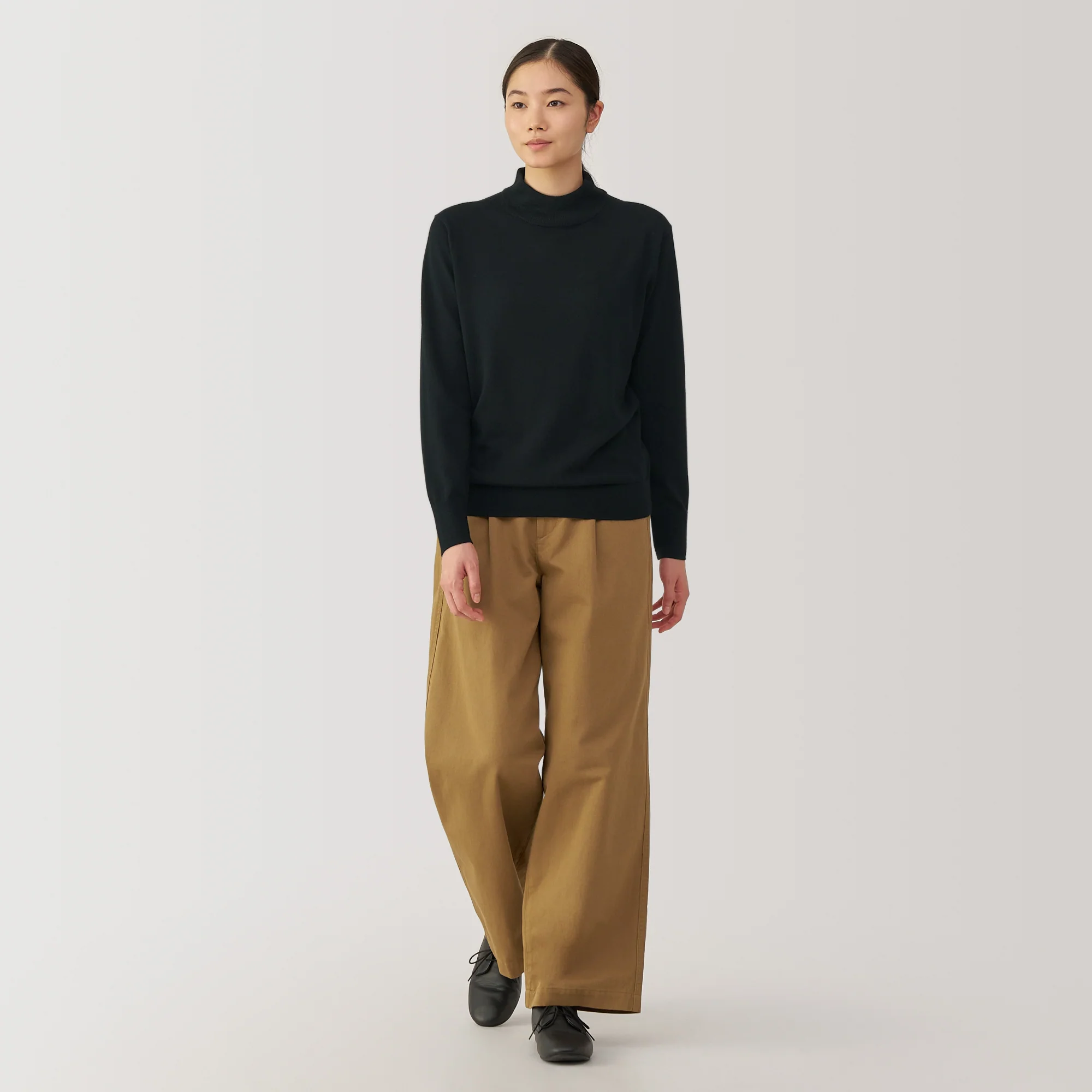 Women's Washable High-Gauge High Neck Sweater - Image 32