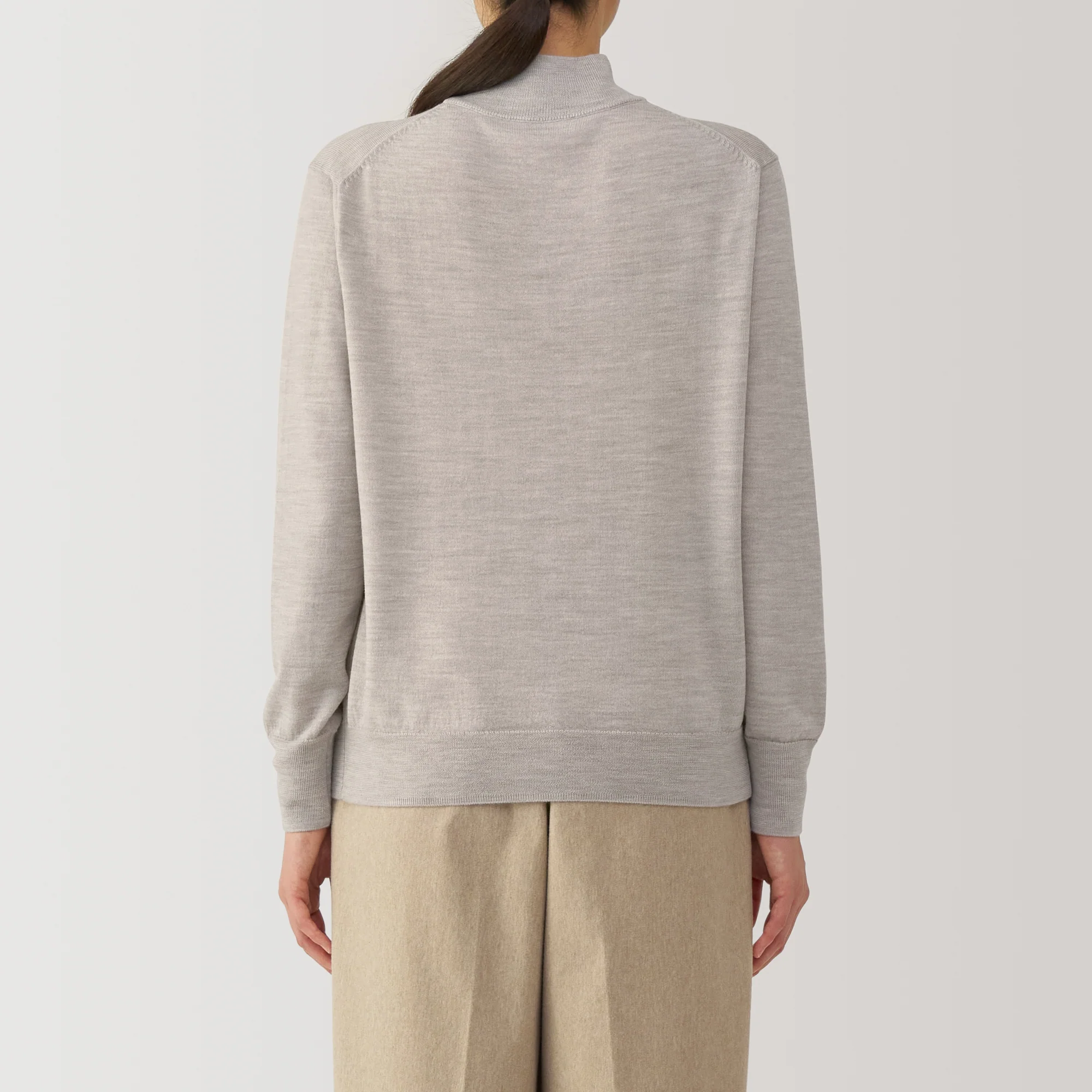 Women's Washable High-Gauge High Neck Sweater - Image 41