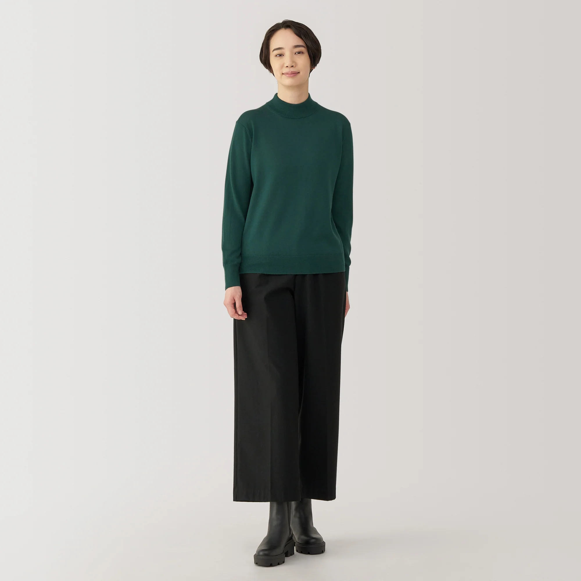 Women's Washable High-Gauge High Neck Sweater - Image 46