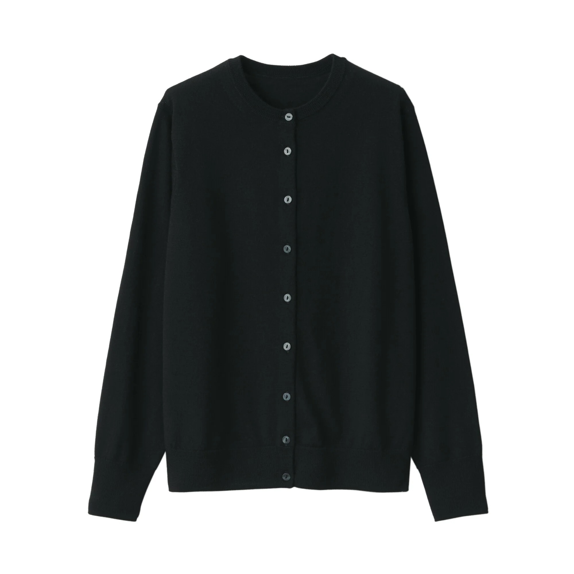 Women's Washable High Gauge Wool Crew Neck Cardigan - Image 30