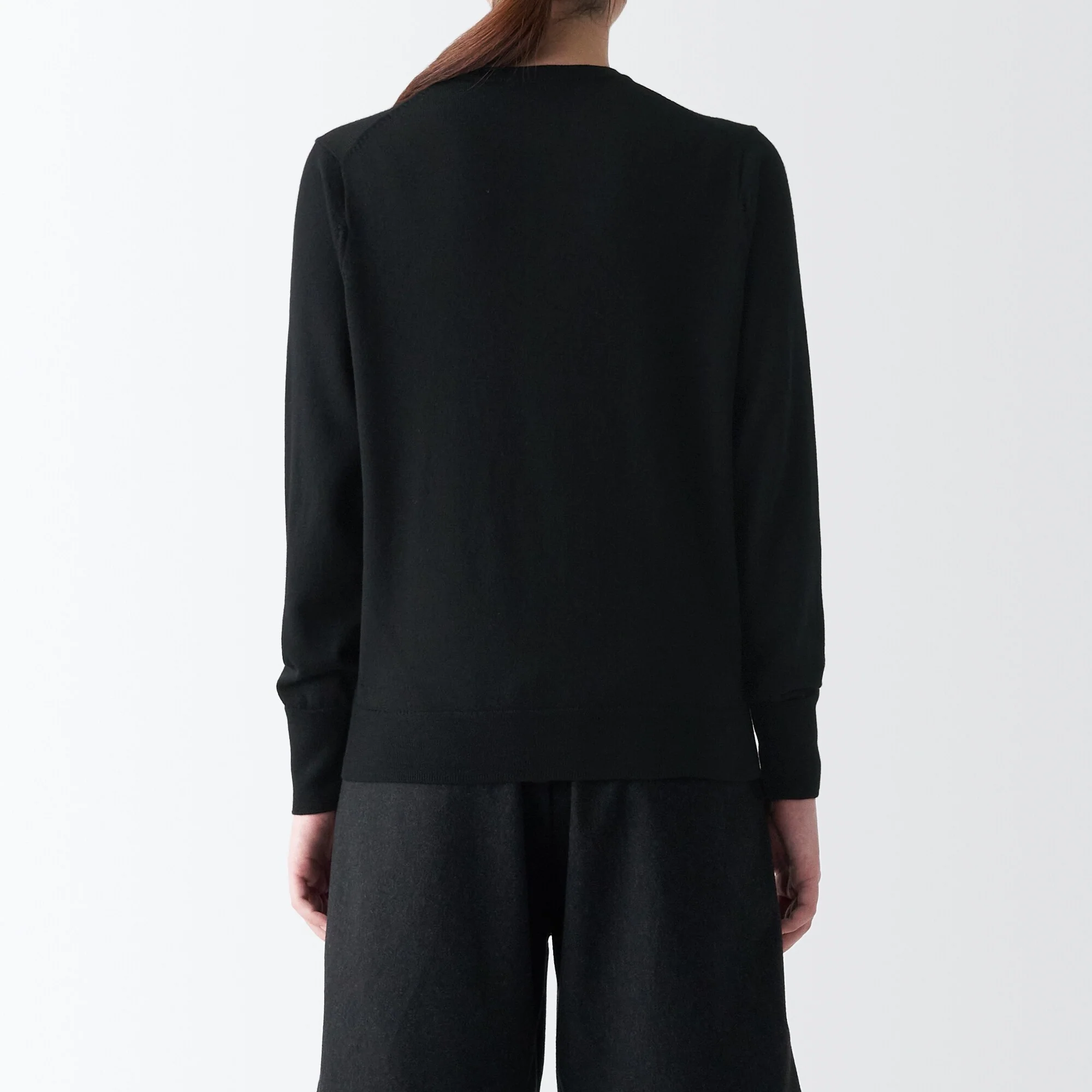 Women's Washable High Gauge Wool Crew Neck Cardigan - Image 34