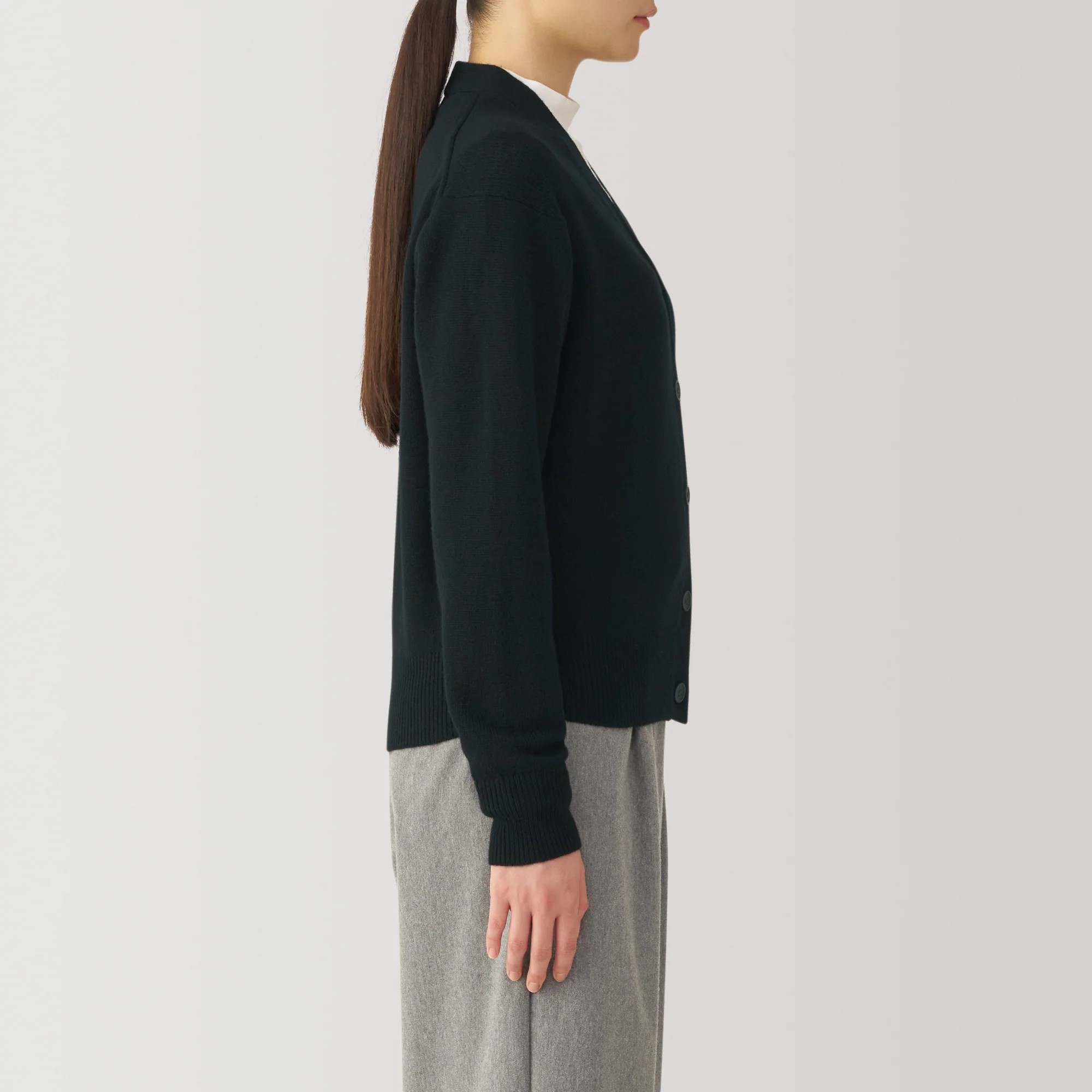 Women's Washable Mid-Gauge V-Neck Cardigan - Image 19