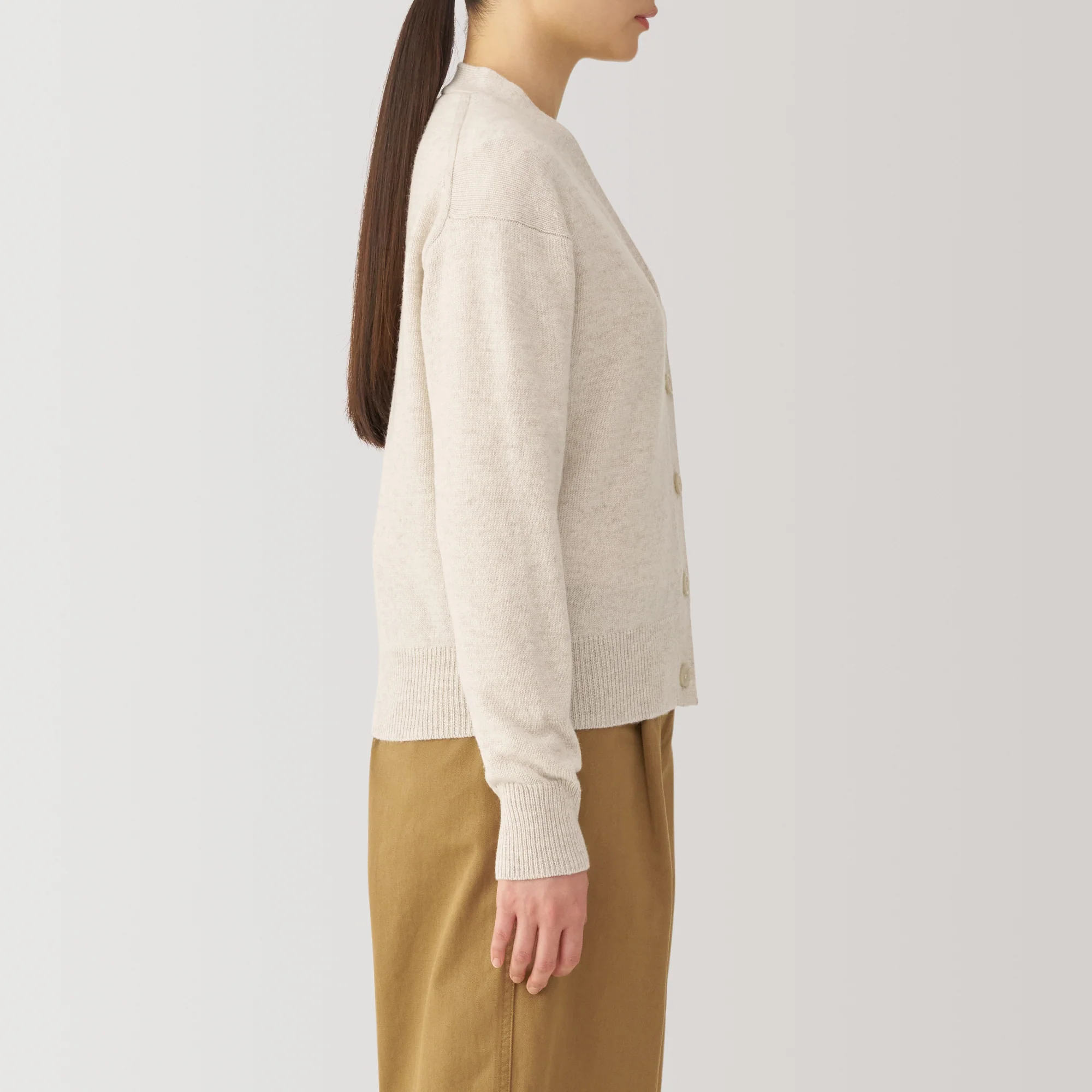 Women's Washable Mid-Gauge V-Neck Cardigan - Image 26