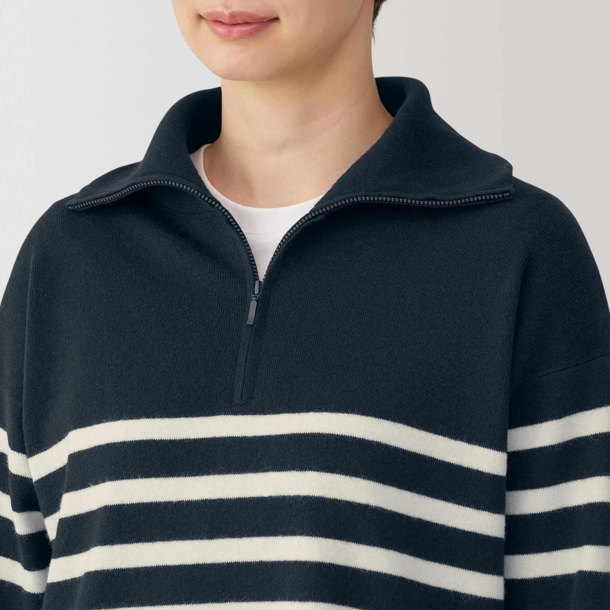 Women's Washable Milano Ribbed Half Zip Sweater - Image 16