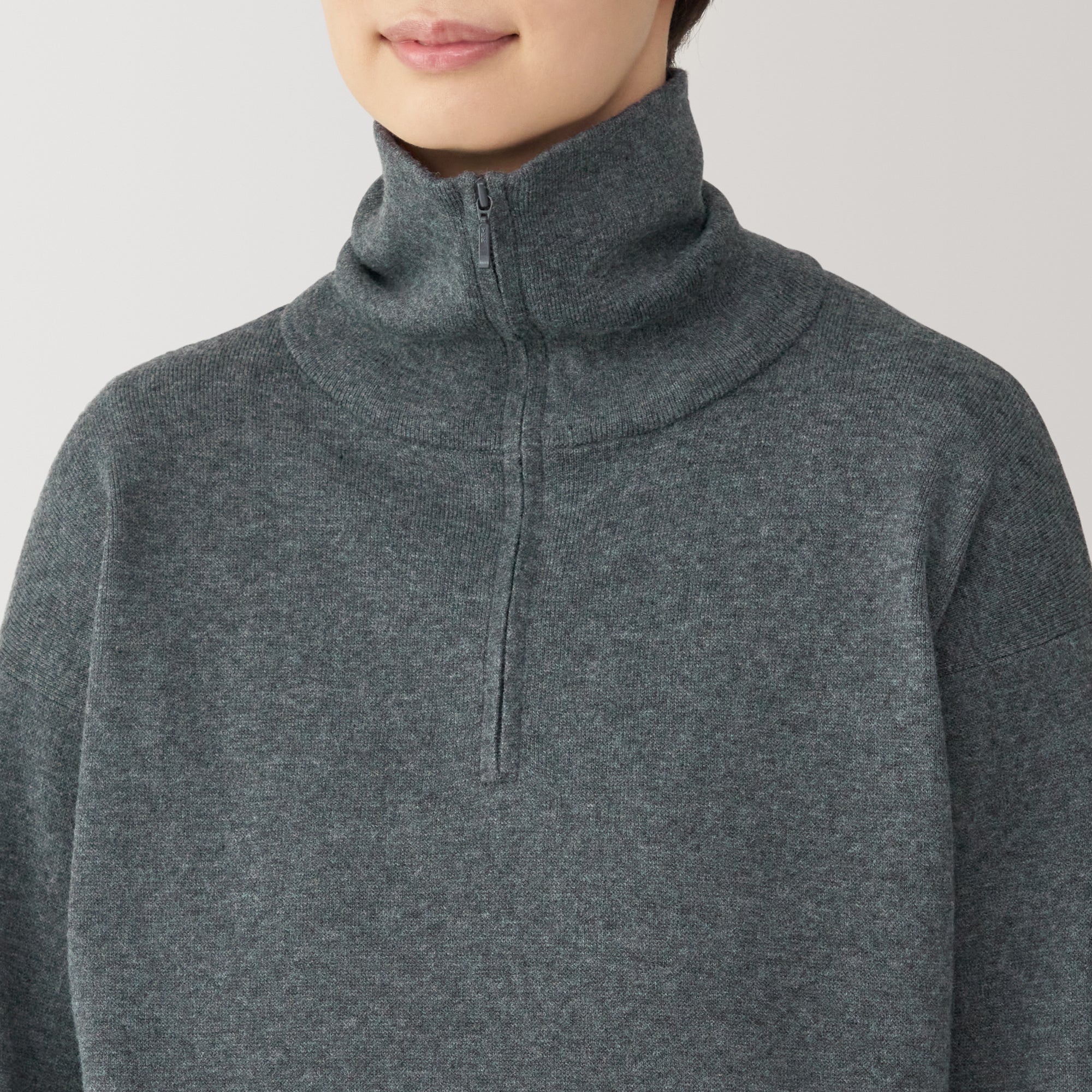 Women's Washable Milano Ribbed Half Zip Sweater - Image 35