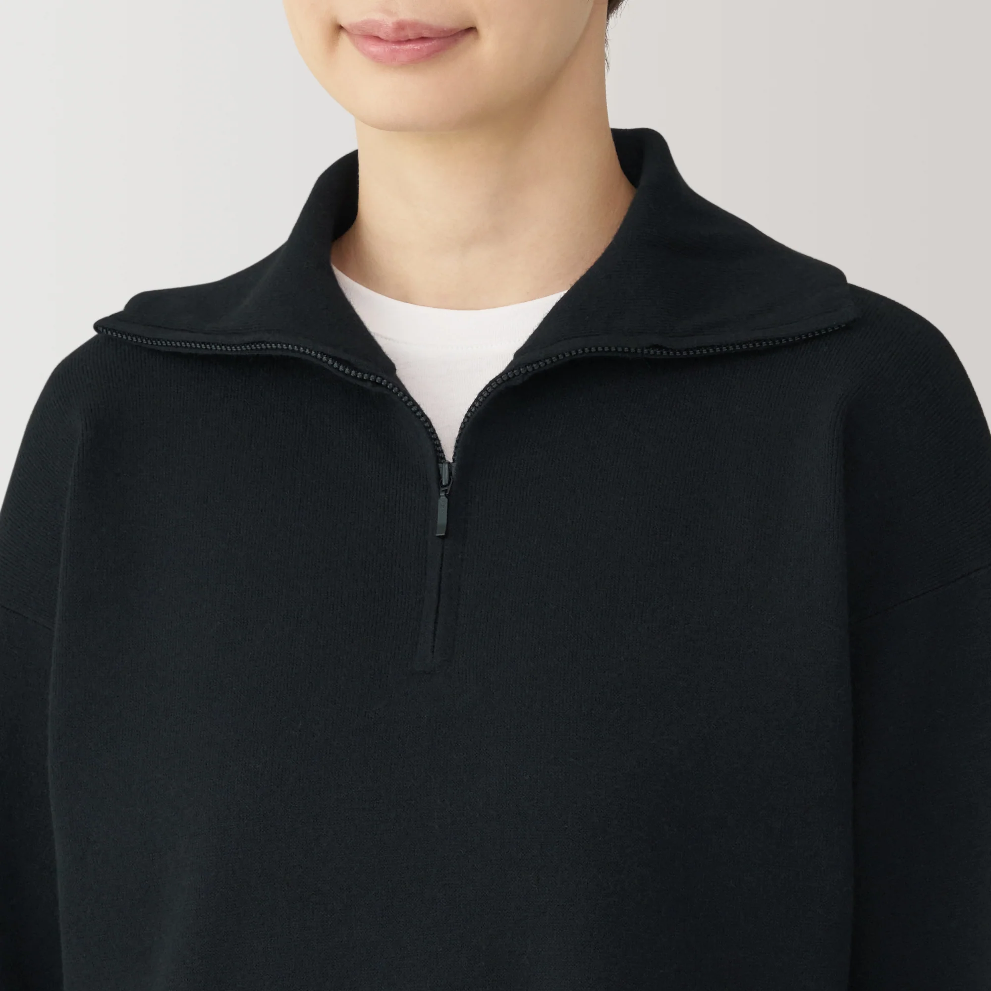 Women's Washable Milano Ribbed Half Zip Sweater - Image 43