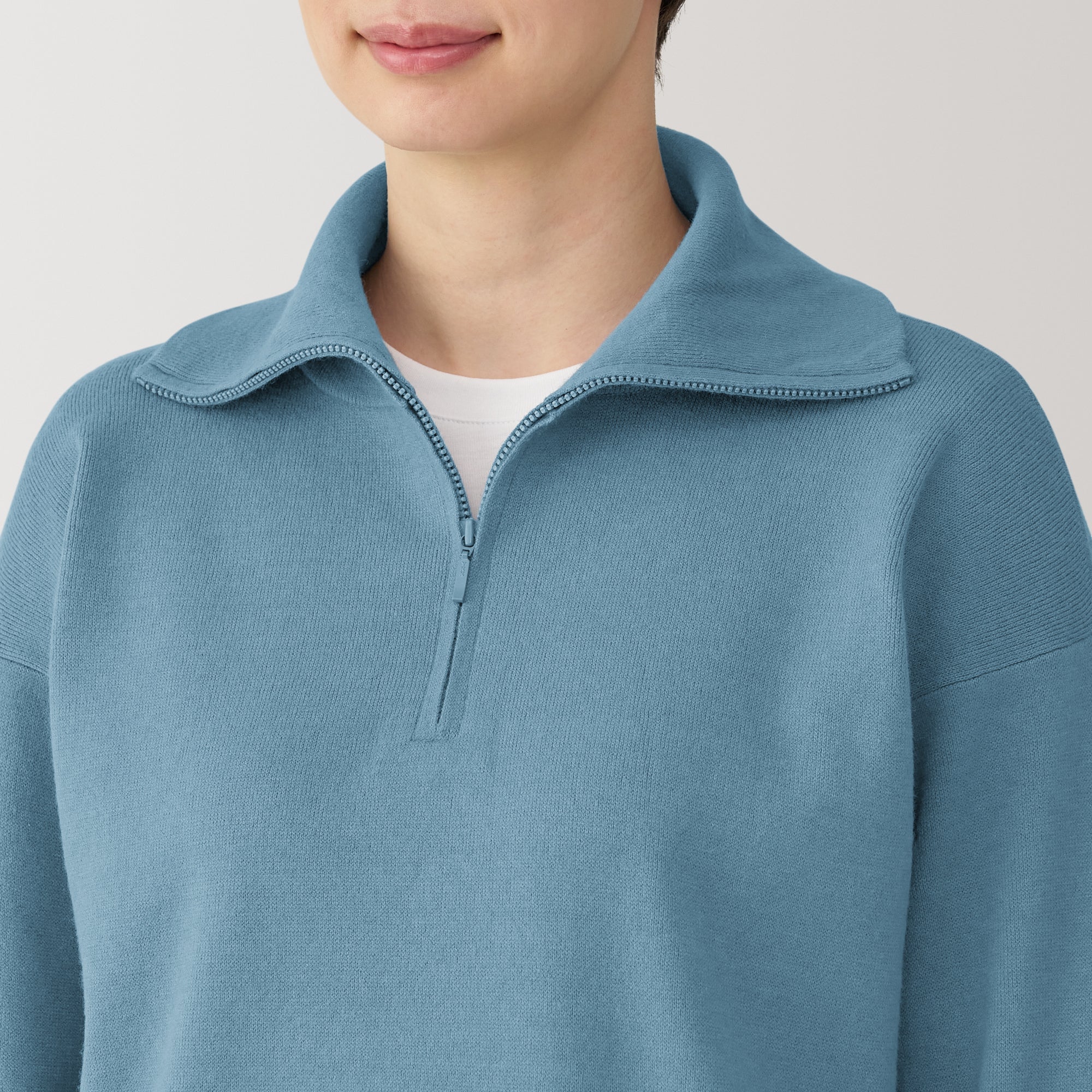 Women's Washable Milano Ribbed Half Zip Sweater - Image 52