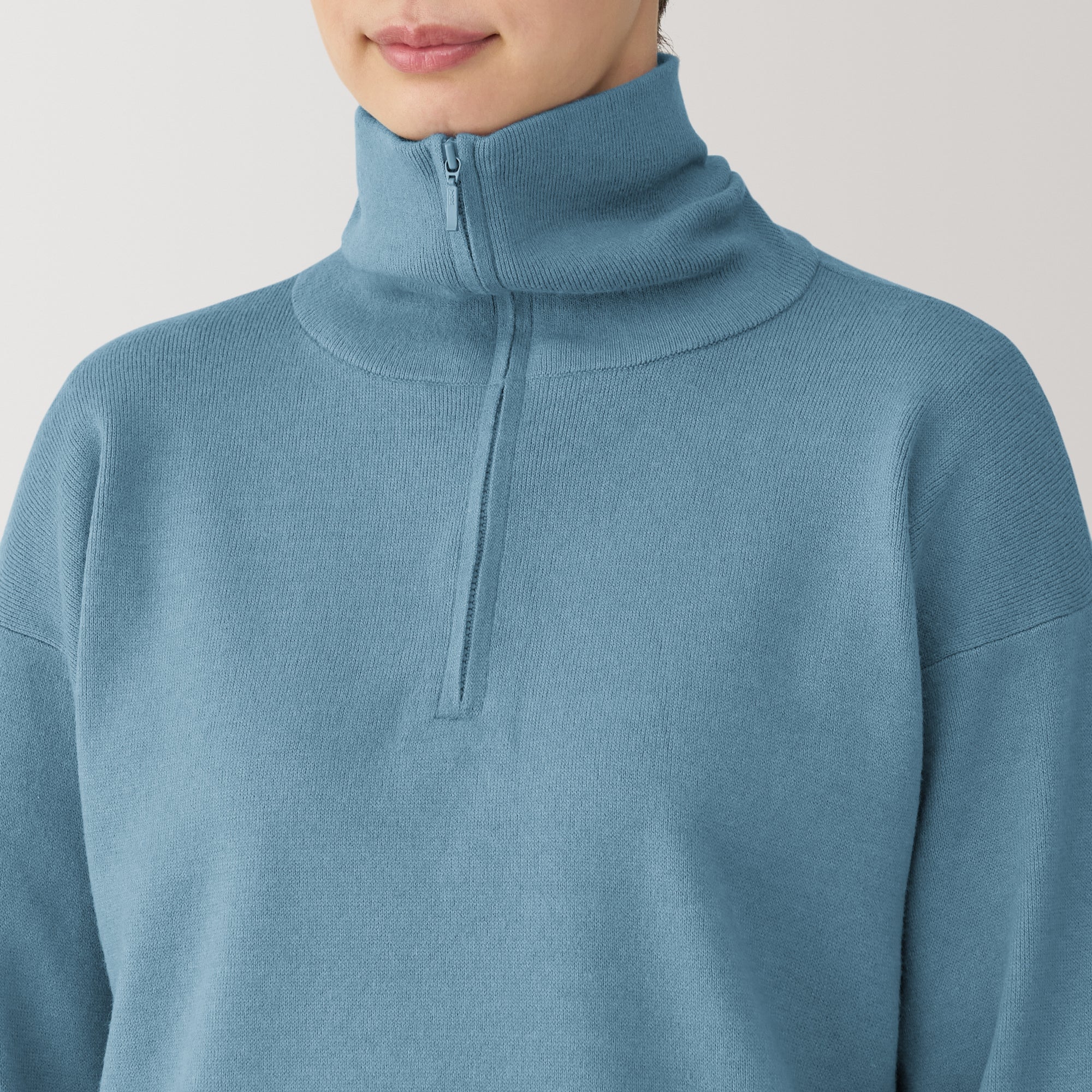 Women's Washable Milano Ribbed Half Zip Sweater - Image 53