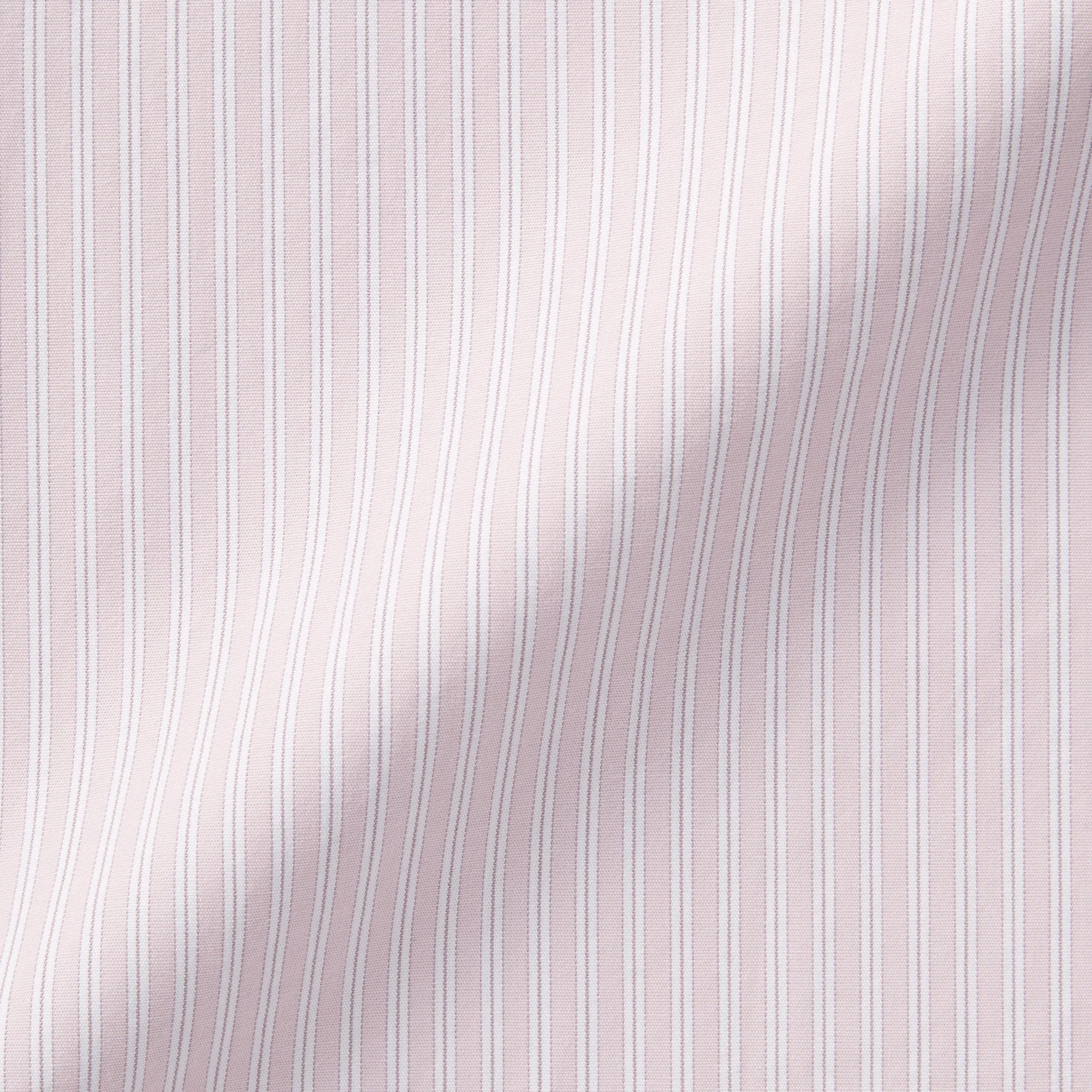 Women's Washed Broad Regular Collar Long Sleeve Striped Shirt - Image 36