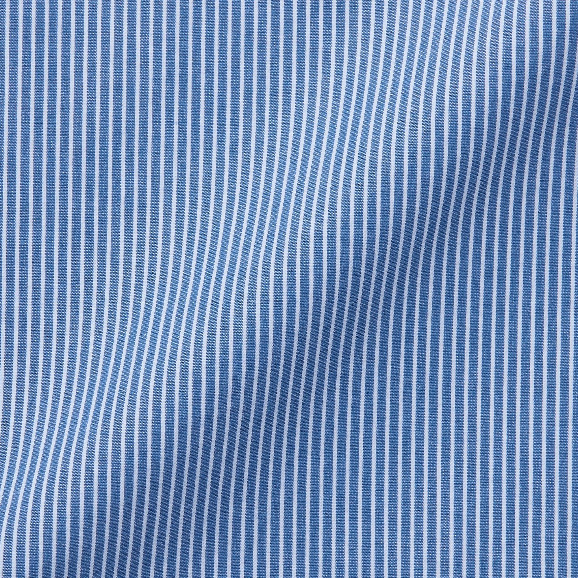 Women's Washed Broad Regular Collar Long Sleeve Striped Shirt - Image 9