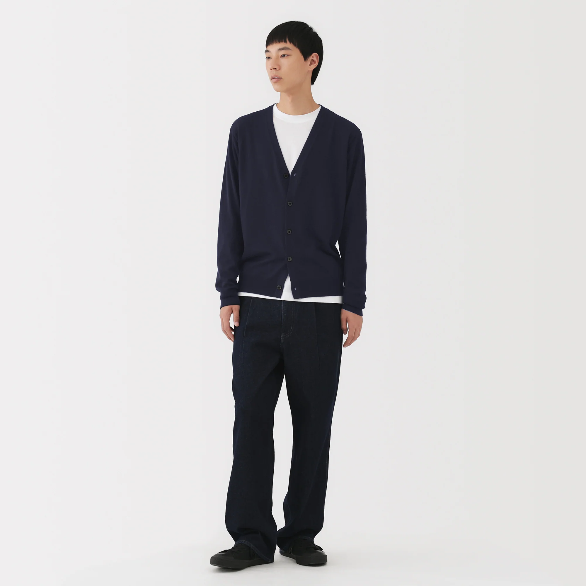 Wool V-Neck Cardigan - Image 32