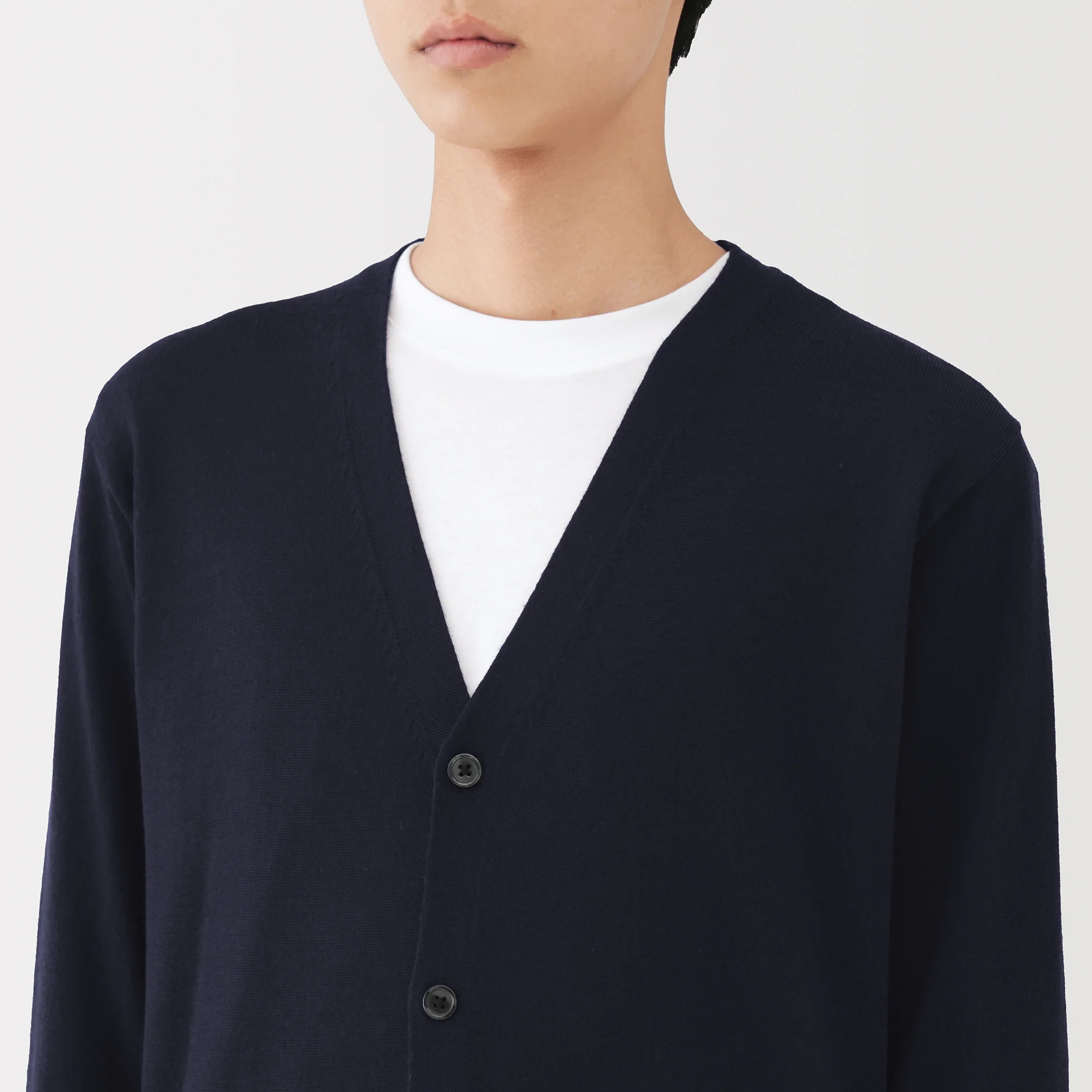 Wool V-Neck Cardigan - Image 7
