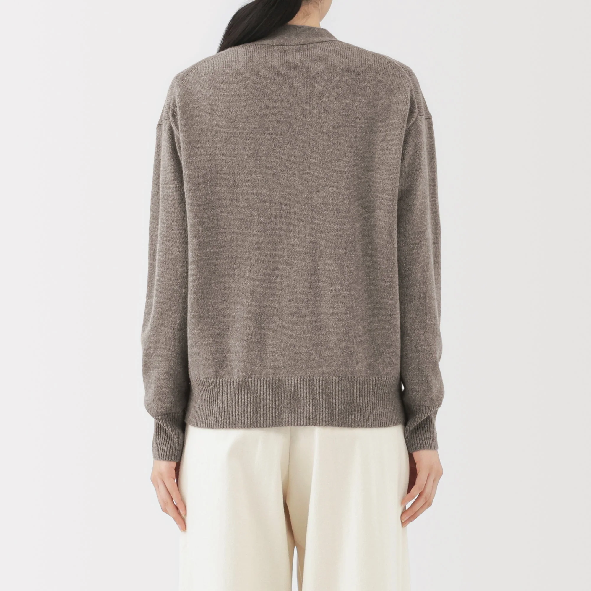 Wool V-Neck Cardigan - Image 30